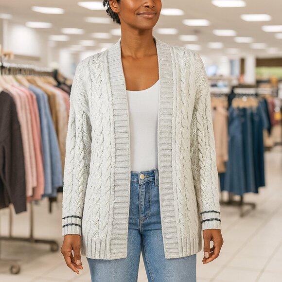 John + Jenn  Gloria Chunky Varsity Cardigan - Picture 1 of 9